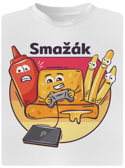 Smažák dětské sportovní tričko White
