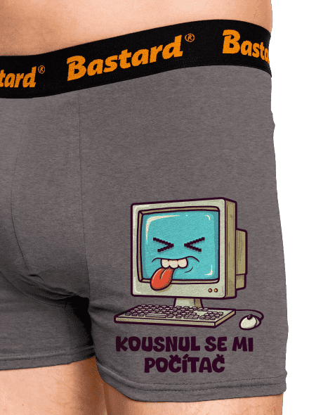 Kousnul se mi počítač boxerky Gray Melange