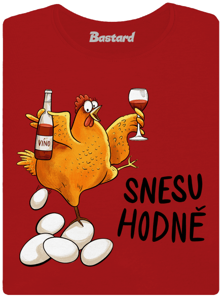 Snesu hodně dámské tričko s lemem Red Mal