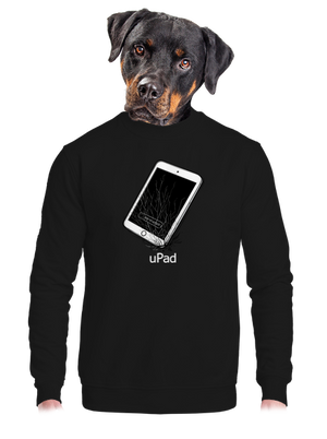 unisex mikina bez kapuce