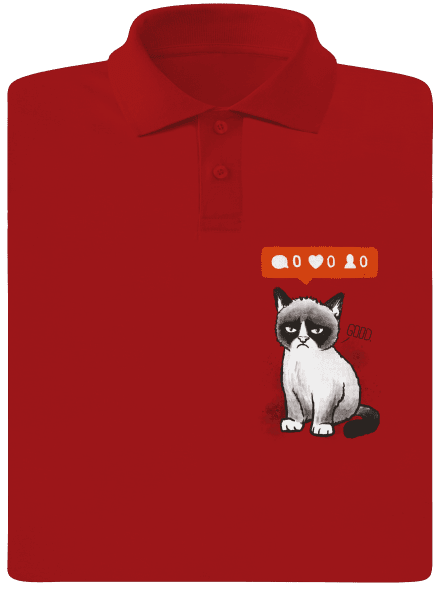 Grumpy pánská polokošile Red Mal