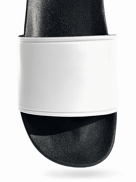 Bez potisku pantofle White