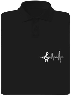 Žiju muzikou pánská polokošile Black