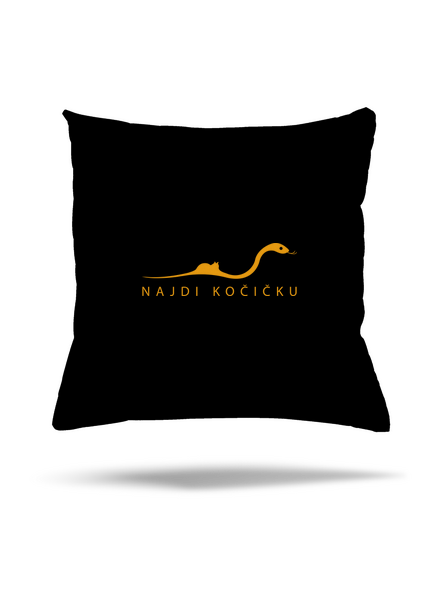Najdi kočičku polštář Black