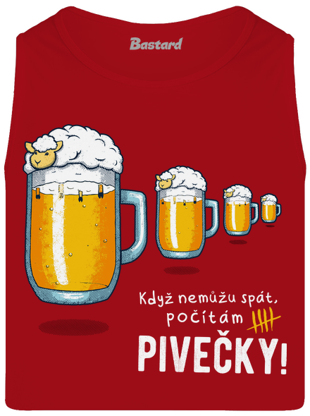 Pivečka pánské tílko Red