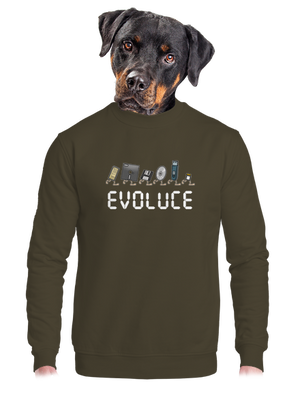 Evoluce úložiště unisex mikina bez kapuce Urban Khaki