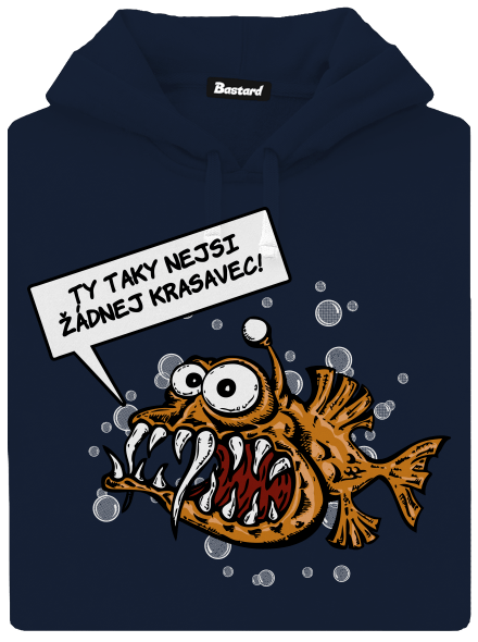 Mořský ďas pánská mikina klokanka Navy