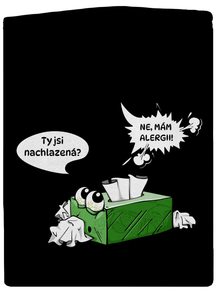 Mám alergii dámská mikina na zip Black