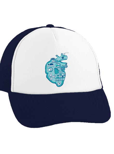 Srdce bije pro  kšiltovka truckerka French Navy cap