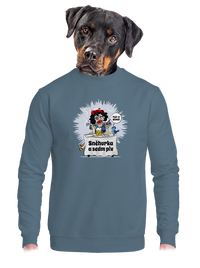 unisex mikina bez kapuce