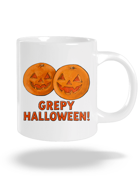 Grepy Halloween velký hrnek White