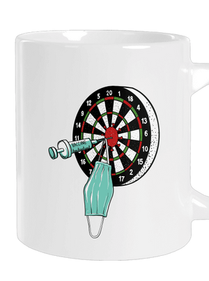 Zásah velký hrnek White