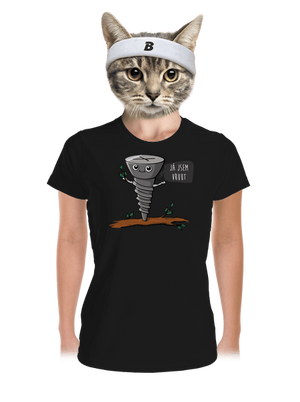 Já jsem Vruut dámské sportovní tričko Black