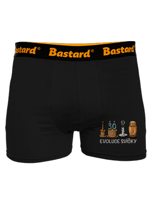 Evoluce svíčky boxerky Black