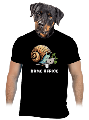 Šnekův home office pánské tričko Black