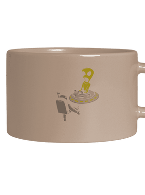 Vesmírný přechod hrnek makronka Brown Macaron