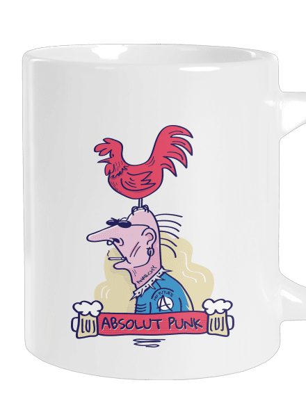 Absolut Punk velký hrnek White