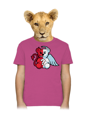 Anděl vs. ďábel dětské tričko Fuchsia