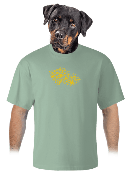Ganja country unisex tričko oversized Sage