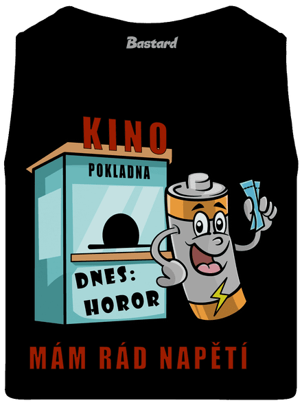 Mám rád napětí pánské tílko Black