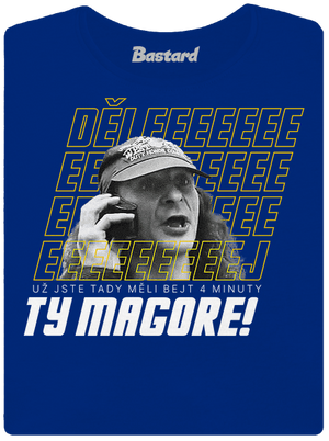 B18: Jiří Kára dámské tričko s lemem Royal Blue Mal