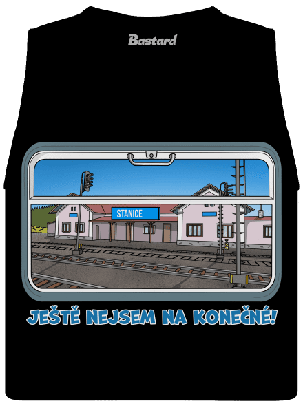 Nejsem na konečné dámské tílko volné Black