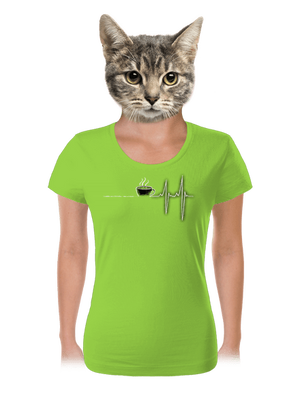 Coffee help dámské tričko Apple Green