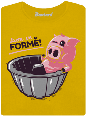 Ve formě dámské tričko Yellow