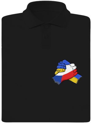 Ukrajina - Podpora pánská polokošile Black