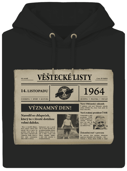 Věštecké listy unisex mikina premium Dark Black