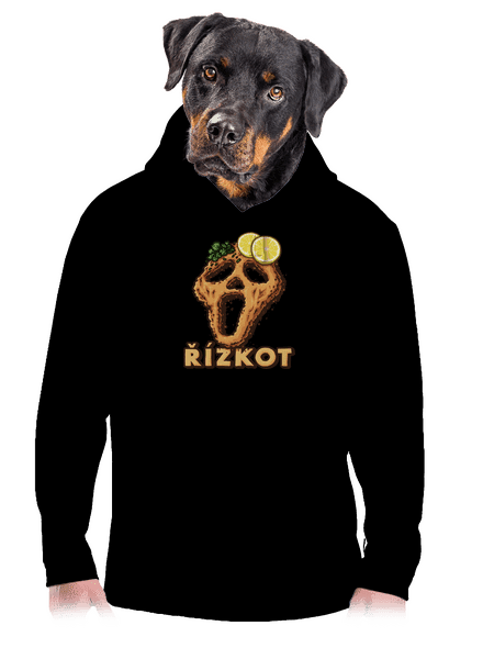 Řízkot pánská mikina klokanka Black
