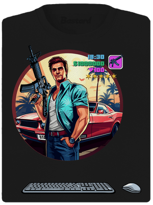 B17: GTA dámské sportovní tričko Black