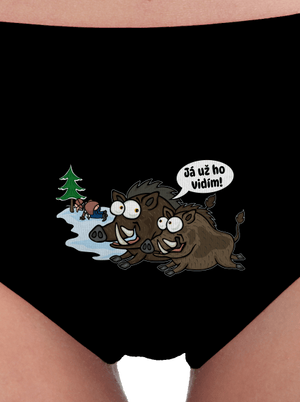 Já už ho vidím dámské kalhotky Black