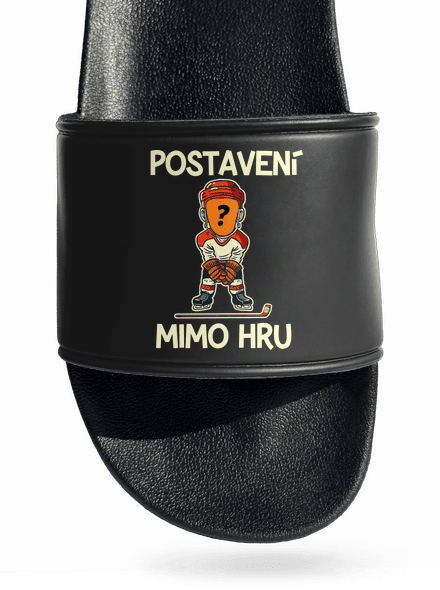 Postavení mimo hru pantofle Black