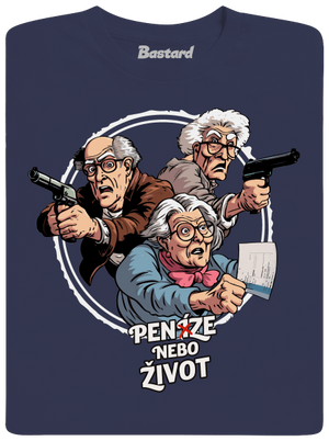 Penze nebo život pánské tričko Navy Blue