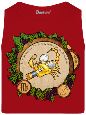 Vinný horoskop: Štír pánské tílko Red