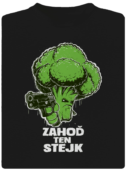 Zahoď ten stejk dětské sportovní tričko Black