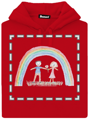 Dětské kresby - nahraj vlastní pánská mikina klokanka Red