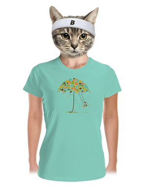 Radost z podzimu dámské sportovní tričko Mint Mal