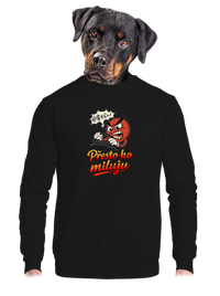 unisex mikina bez kapuce