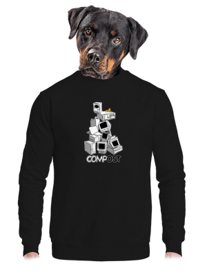 unisex mikina bez kapuce