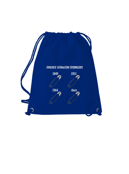 Evoluce spínacího špendlíku vak Royal Blue Mal
