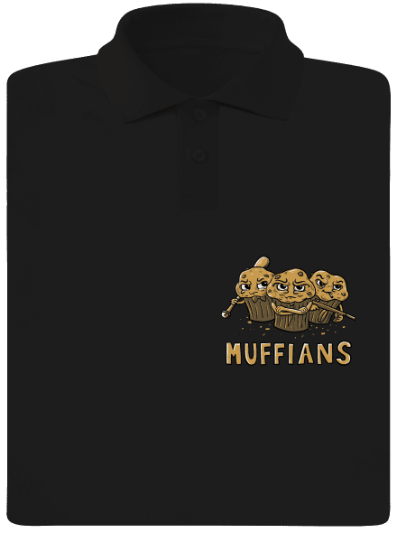 Muffians pánská polokošile Black