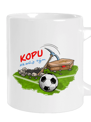 Kopu za svůj tým velký hrnek White