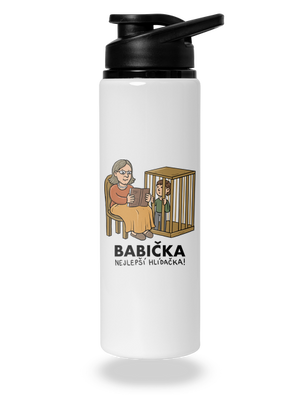 Babička hlídačka lahev na vodu White