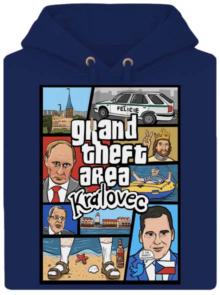 Královec unisex mikina premium Navy