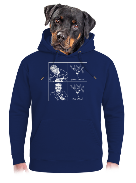 Cimrman: Copak jmelí unisex mikina premium Navy