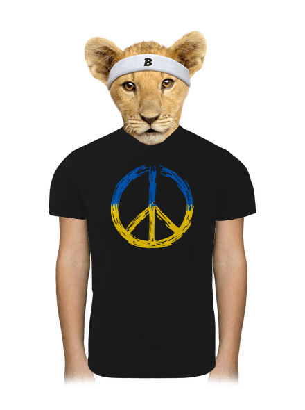 Ukrajina - Peace dětské sportovní tričko Black