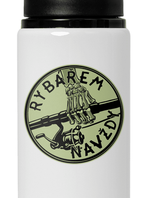 Rybářem navždy  lahev na vodu White