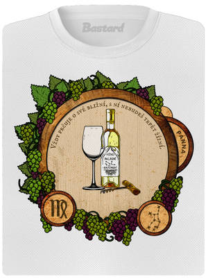 Vinný horoskop: Panna dámské sportovní tričko White